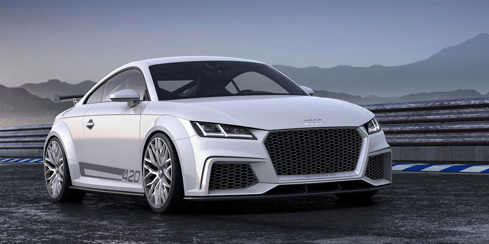 Front view of the showcar ‘AUDI TT Quattro Sport Concept’
