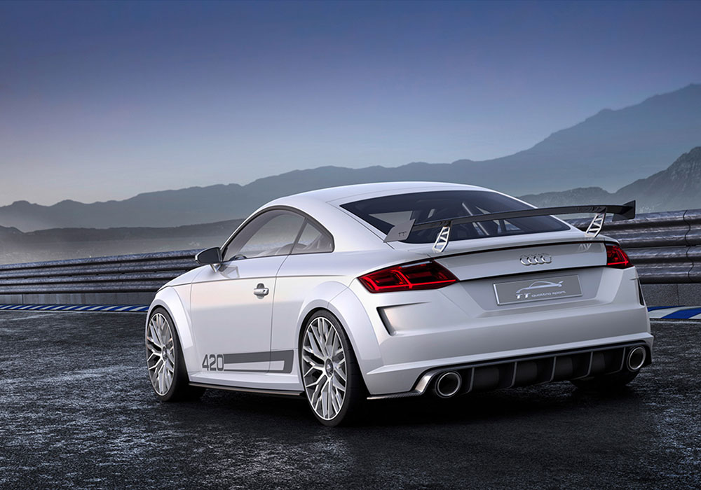 Rear view of the showcar ‘AUDI TT Quattro Sport Concept’