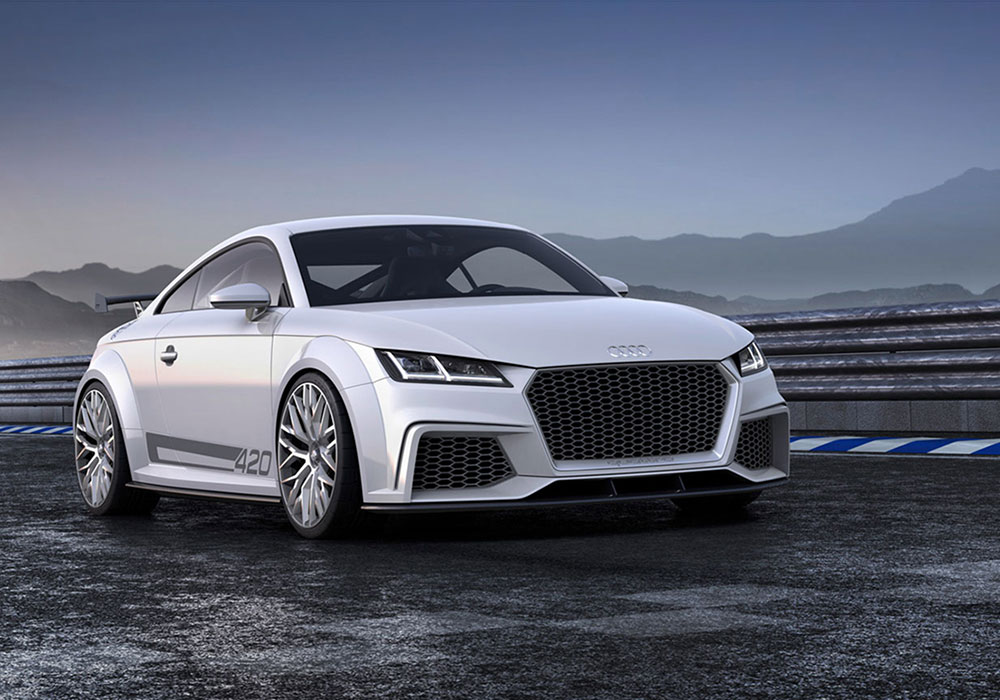Front view of the showcar ‘AUDI TT Quattro Sport Concept’