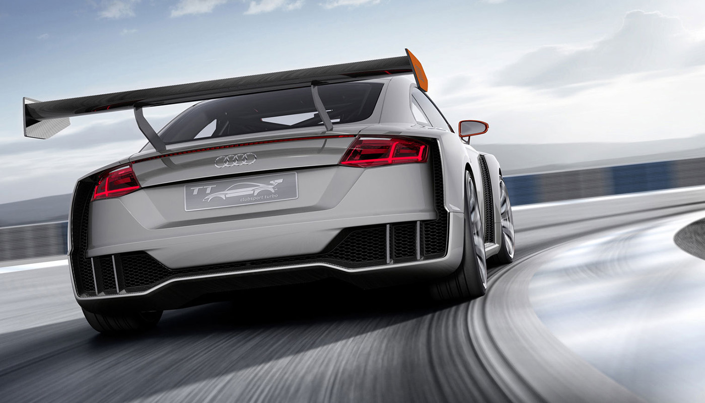 Rear view of the showcar ‘AUDI TT Quattro Sport Concept’
